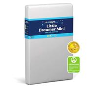 Moonlight Slumber Little Dreamer - Mini materasso per culla, doppio lato, 2 fasi, per neonati e bambini, con strati extra solidi e coprimaterasso impermeabile, 96,5 x 61 x 12,7 cm