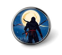 Moonlight - Spille personalizzate in stile acquerello Ninja per zaini Spilla da bavero alla moda per abiti Carini spille per cappelli per donne uomini divertente borsa distintivo pin cool spille