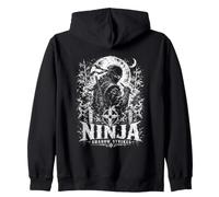 Moonlight Warrior Ninja Shadow Strikes Clan Felpa con Cappuccio