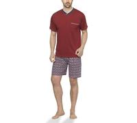 Moonline - Shorty da Uomo con Pantaloni a Quadretti, Colore:Bordeaux/Blau, Größe Textil:5XL