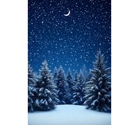 Moonlit Green Christmas Tree: A Daily Journal for Winter Reflections