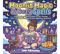 Moonlit Magic & Cozy Spells: A Bold & Easy Coloring Book for Girl Therapy, Soft Life Relaxation, and Dreamy Nighttime Aesthetics