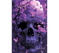 Moonlit Metamorphosis Journal: A Mystical Notebook Featuring a Realistic Skull with Butterflies, Cherry Tree, Full Moon, Glitter, and Purple Glow - Perfect for Writing, Reflection, and Transformation