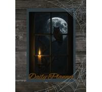 Moonlit Owl Daily Planner - Gothic Candlelight Organizer, Witchy Dark Academia Aesthetic, Spooky Productivity Book: 8.5 x 11, 140 - pages