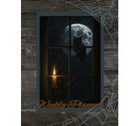 Moonlit Owl Weekly Planner - Gothic Candlelight Organizer, Dark Wood Aesthetic, Witchy Schedule Book: 8.5 x 11, 16-months, 140-pages