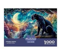 Moonlit PantherAstonishing 1000-Piece Jigsaw Puzzles for Adults A Pantheon of Impossible, Hard, Difficult Challenging Puzzle Games for All Genders - A Unifying Challenge for Adults And Kids Age 12 Ye