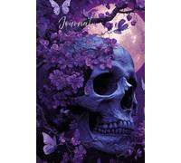 Moonlit Reflections - Gothic Skull & Butterfly Journal: A Stunning Purple Full Moon Notebook with Butterflies and Blossoms for Writing, Drawing, and Inspiration