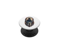 Moonlit Ronin Wanderer Giapponese Samurai Cherry Blossom Giappone PopSockets PopGrip Adesivo