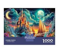Moonlit Sail 1000 Pezzi Puzzle CollectionJesus Crucifixion Sfida Per Adulti Per Adulti E Bambini Da 14 Anni E Regalo Giocattolo Colorato Per La Famiglia52x38cm/1000pcs