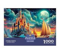Moonlit SailAwe-Inspiring Jigsaw Puzzles for Adults A 1000-Piece (Advanced) Saga of Impossible, Hard, And Difficult Challenging Puzzle Games for Women & Men - A Bonding Adventure for Adults And Kids