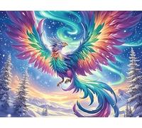 Moonlit Starry Blue Phoenix Rompicapo 1000 Pezzi Per Regalo Di Epifania Cartone Spesso Per Bambini Colorful Fantasy Wildlife Attività Educativa Per Tutta La Famiglia Edizione Limitata Da Passatempo 50
