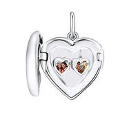 Moonlove - Charm in argento sterling S925 a forma di cuore con immagine personalizzata, ideale per braccialetti e collane stile Pandora, Trollbeads, ecc