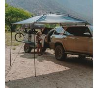 MoonShade Portable Vehicle Awning, Large 9' x 7' Shade Coverage, Lightweight Durable Car Canopy Suitable for Trucks SUVs Vans Campers and More (Shadow Blue)