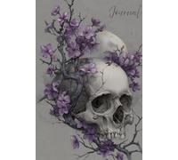 Moonshadow Reflection Journal: A Surreal and Gothic Notebook Featuring a Realistic Skull with Full Moon, Bats, Purple Sky, and Cherry Tree - Perfect for Writing, Reflection, and Creative Expression