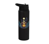 Moonshine Cup Mystical Whimsigoth Art Disegno episodico Stainless Steel Insulated Water Bottle