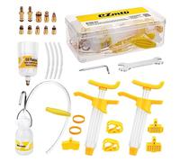 MoonSing Kit di Spurgo Freno per Bicicletta, Kit Spurgo Freni per Shimano, Tektro, Magura, Serie Sram Olio per Freni a Disco Idraulico Universale Strumenti di Riparazione Bici MTB Bike Senza Fluido