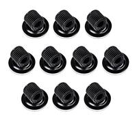 MoonSing Portapenne Clip in Metallo, Clip per Penna Organizer, Portapenne Autoadesivo con Anello a Molla Regolabile per Frigorifero Lavagna Cancella Lavagna e Bacheca Mappa, Nero (10 Pezzi)