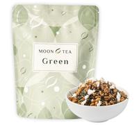 MoonTea | Tè Verde Genmaicha Yukihime 50 gr - Tè Giapponese Bancha con Riso Integrale Tostato - Aroma Vegetale e Nocciolato, Gusto Morbido e Avvolgente - Confezione Termosaldata (50 gr)