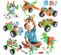 MOONTOY Giochi Costruzioni per Bambini 4-10 Anni, 218 Pezzi Blocchi da Costruzione Educativi, Giochi Creativi Montessori per Ragazzi 5+ Anni