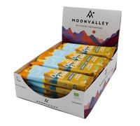 MOONVALLEY Barrette Energy al Limone e Zenzero - a base di Avena & Datteri - Vegan, Bio, Senza Glutine, Senza Zuccheri Aggiunti - Confezione da 12 Barrette da 50g