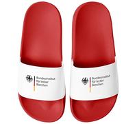 MoonWorks® Ciabatte da bagno unisex con stampa istituto federale per deliziose birre stampate, da uomo e da donna, idea regalo, Deliziosa birra rossa bianca, 47 EU
