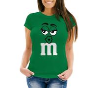 MoonWorks® Maglietta da donna Carnevale M con stampa di gruppo, costume da carnevale da donna, 2 verde, M