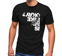 MoonWorks Maglietta da uomo con scritta in lingua tedesca "is My Bike Okay", ironicamente, divertente, mountain bike, ciclista, divertente, My Bike Nero, S