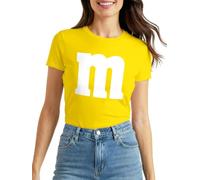 MoonWorks Maglietta slim fit da donna, costume da gruppo, M, con stampa, idea per carnevale