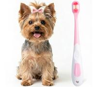 MoonyMars Spazzolino da denti per cani di piccola taglia, kit di spazzolatura dei denti per gatti e cuccioli, ultra morbido e mini spazzolino da denti per gattini e animali domestici di piccola taglia