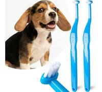 MoonyMars Spazzolino da denti per cani di piccola taglia, kit di spazzolatura dei denti per gatti e cuccioli, mini spazzolino da denti per gattini e animali domestici di piccola taglia, spazzolini da