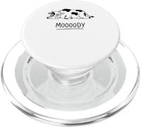 Moooody Cow Farmer Funny Moody Bestiame Agricoltura lattiero-casearia PopSockets PopGrip per MagSafe