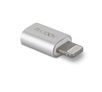 mooov 640063 Adattatore Micro USB Fem, per iPhone e iPad, Grigio