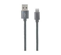 MOOOV 732056 732056 - Cavo per iPhone e iPad, in Nylon, Dati e Ricarica, 1 m, Colore: Grigio