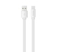 Mooov 732060 Cavo Piatto Dati e Ricarica, 2 M, Bianco