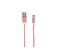 MOOOV 732074 - Cavo USB-A/Micro USB in nylon Data e ricarica, 1 m, colore: Rosa oro
