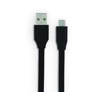 mooov 732093 - Cavo piatto USB-C/USB-A, 3 m, colore: Nero