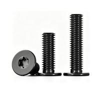 MOOPW Acciaio inossidabile 304 Torx Testa piatta Bulloni Stella Extra sottili A basso profilo Computer Viti per macchine M5 x 50mm 20 Pcs