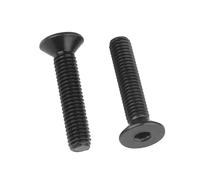 MOOPW Bulloni a testa svasata - Grado 10.9 Acciaio al carbonio Esagonale Tappo presa Vite Testa piatta Bulloni a brugola Viti a macchina M8 M10 M12