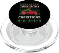 Moore Family Ugly Christmas Sweater Red Truck Funny Xmas PopSockets PopGrip per MagSafe
