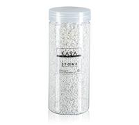 moorg Barattolo di Sassolini Decorativi per Vasi Colore Bianco da 1.180 gr, 13 Colori di Sassi Decorativi per Vasi, Pietre Decorative da 2,5-4 mm