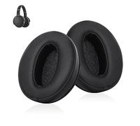 Moorle Cuscinetti auricolari di ricambio per HD 450BT, compatibili con Sennheiser HD 4.50BT, HD 485, HD 4.40BT, 1 paio di auricolari di ricambio nero, cuscinetti auricolari con pelle proteica e memory