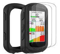 Moorovgi 2-Piece vetro temperato Screen Protector+Case compatibile con Garmin Edge 840, pellicola protettiva Screen Protector GPS Bike Computer Accessori per Garmin Edge 840 (Black)