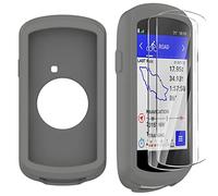 Moorovgi Custodia+2 Pezzi Vetro Temperato per Garmin Edge 1040,Pellicola Protettiva Proteggi Schermo Accessorio per Computer da Bici GPS per Garmin Edge 1040 (Grey)