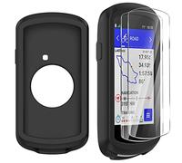 Moorovgi Custodia+2 Pezzi Vetro Temperato per Garmin Edge 1040,Pellicola Protettiva Proteggi Schermo Accessorio per Computer da Bici GPS per Garmin Edge 1040 (Black)