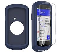 Moorovgi Custodia+2 Pezzi Vetro Temperato per Garmin Edge 1040,Pellicola Protettiva Proteggi Schermo Accessorio per Computer da Bici GPS per Garmin Edge 1040 (Blue)