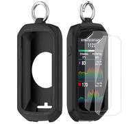 Moorovgi Custodia+2 Pezzi Vetro Temperato per Garmin Edge 1050,Pellicola Protettiva Proteggi Schermo Accessorio per Computer da Bici GPS per Garmin Edge 1050 (Nero)