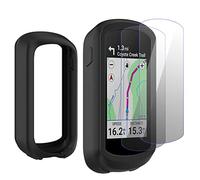 Moorovgi Custodia+2 Pezzi Vetro Temperato per Garmin Edge Explore 2,Pellicola Protettiva Proteggi Schermo Accessorio per Computer da Bici GPS per Garmin Edge Explore 2 (Black)