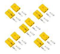 Moorstdel Anderson - 10 connettori da 50 A, 600 V, 50 Amp, batteria Quick Connect, spina ad alta corrente per auto, moto, roulotte, barche, sistemi solari, giallo