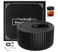 Moorstdel Set di affumicatore elettrico per cocktail e whisky, con ricarica USB, strumento portatile per la casa per gli appassionati di cocktail e le feste