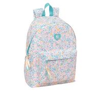 MOOS FIORI - Zaino per laptop da 14,1", ideale per giovani di diverse età, comodo e versatile, qualità e resistenza, 31 x 13 x 43 cm